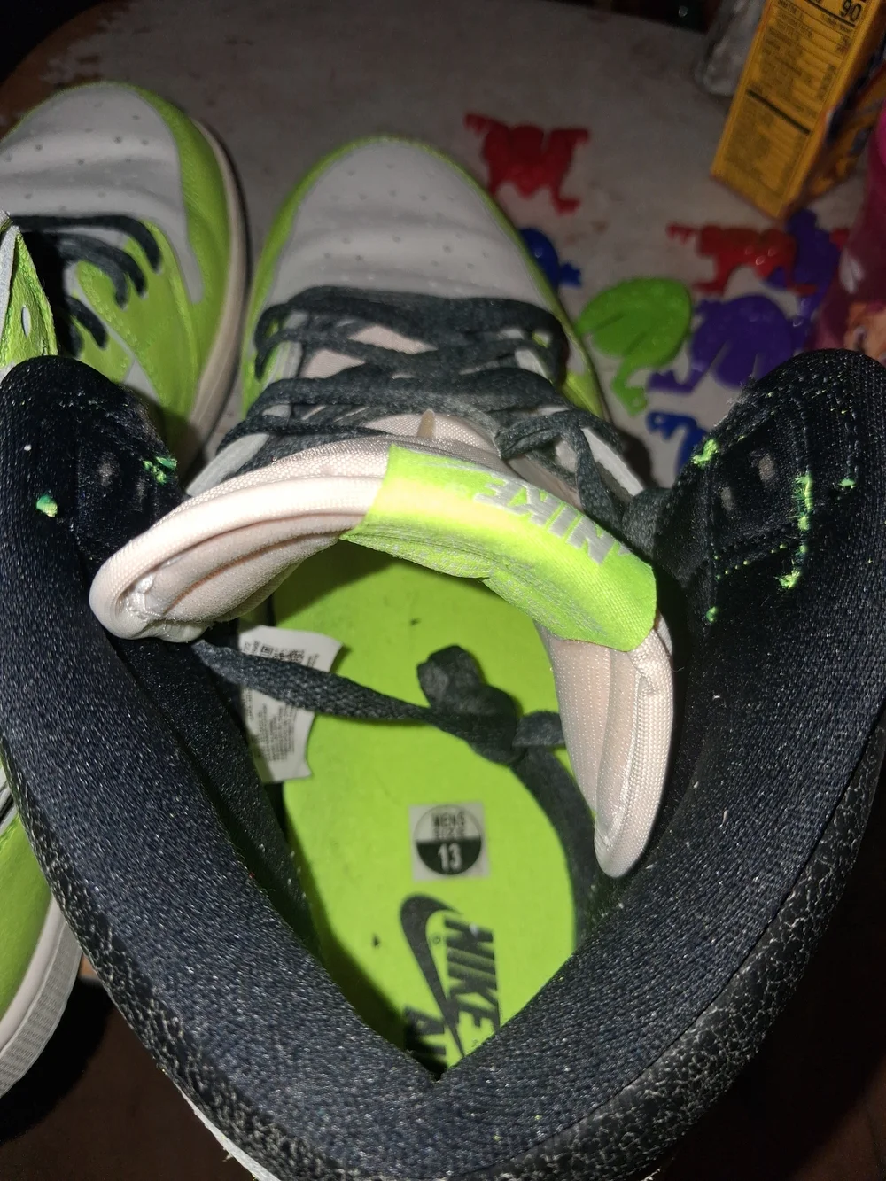 Jordan Air Jordan 1 Retro High OG Volt/Black/White With Orginal Box